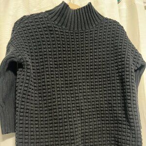 French Connection Textured Knit Mock Neck Sweater | 100% Cotton